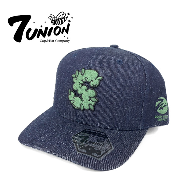 キャップ 「7UNION REEFMAN (7ユニオン リーフマン ★ヘンプデニム)」★大麻堂限定ダブル購入特典つき