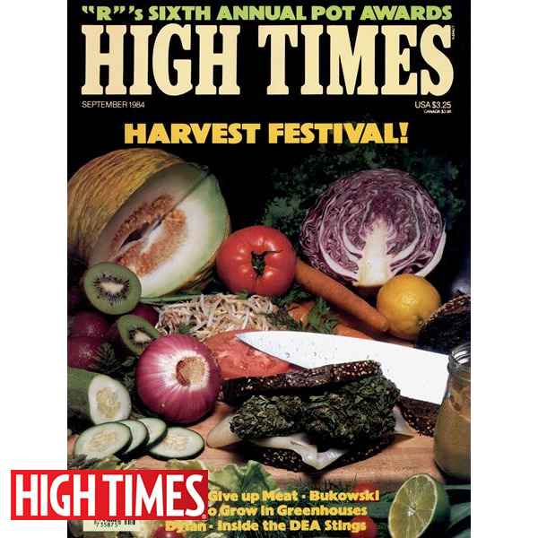 雑誌「HIGH TIMES 1984年9月号（オールドストック ハイタイムス ★ハーベストフェスティバル特集）」