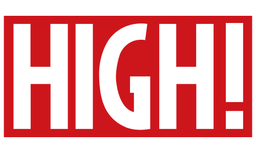 ステッカー「HIGH!」