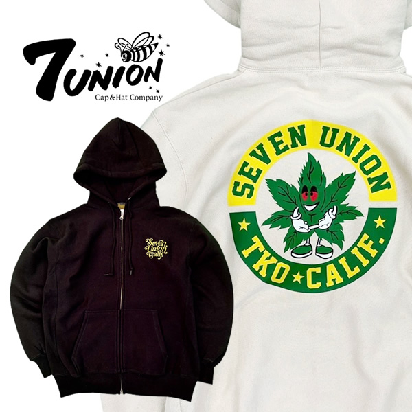 ジップアップパーカー「7UNION REEFMAN TKO CALIF (7ユニオン リーフマン TKOカリフ)」